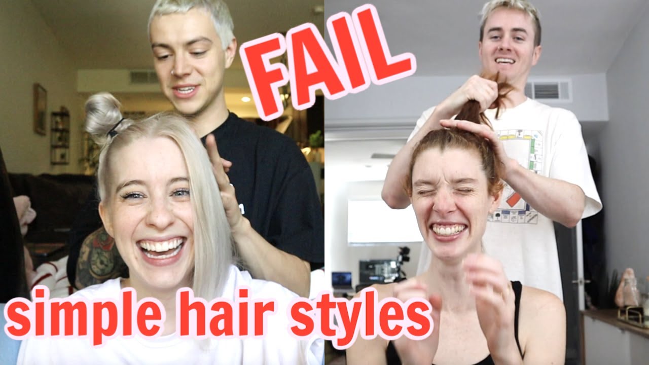 BOYFRIENDS  STYLE OUR HAIR (FAIL)