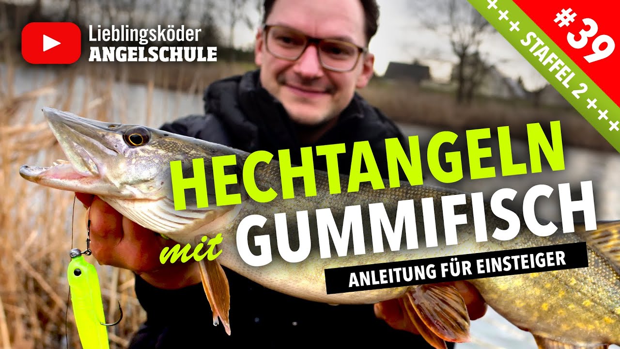HECHTANGELN im Winter mit Gummifisch 😍 🎣 🔥  [ Anleitung ]