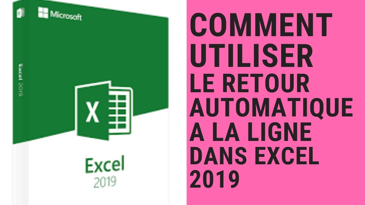 comment Utiliser le retour automatique &agrave; la ligne dans Excel 2019(darija)