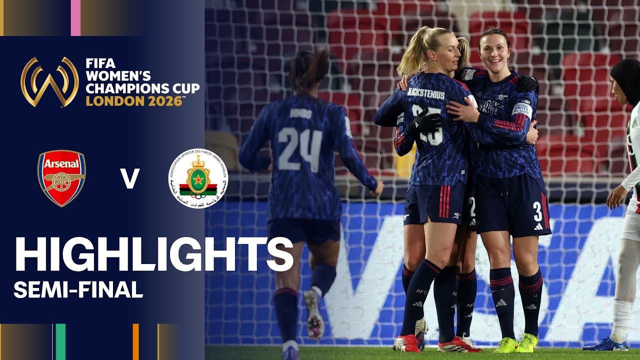 Arsenal v ASFAR Highlights | Semi-final | FIFA Women's Champions Cup 2026