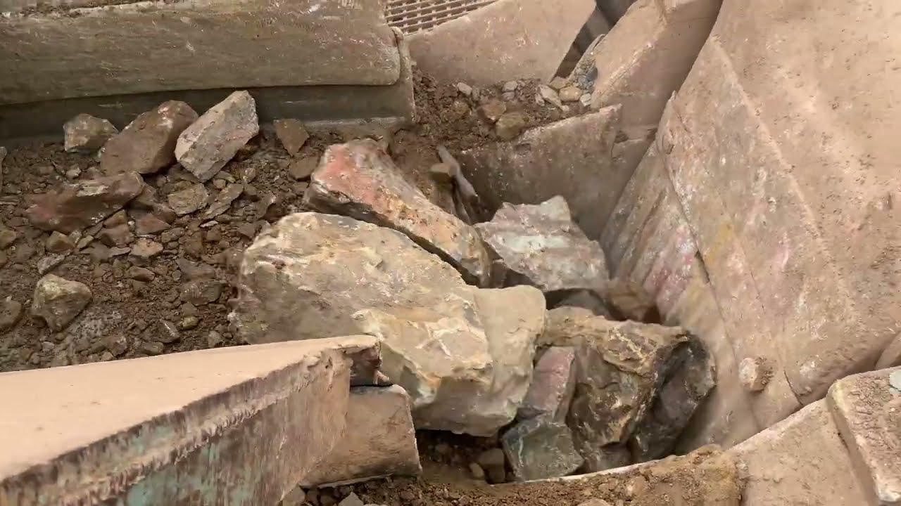 WORLD'S BIGGEST Rock Crusher DESTROYSGIANT Mountain Stone! #crushing #viralvideo 🥵