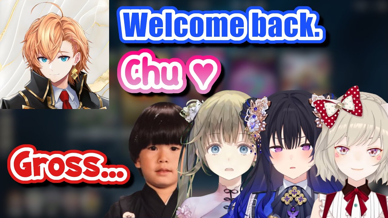 Shibuya HAL Disgusts Met, Lisa, Uruha, & Hendy With His Kiss [VSPO]