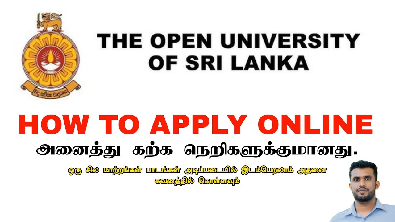 Open University Online Application For All Courses | OUSL | Jamzith Hasan