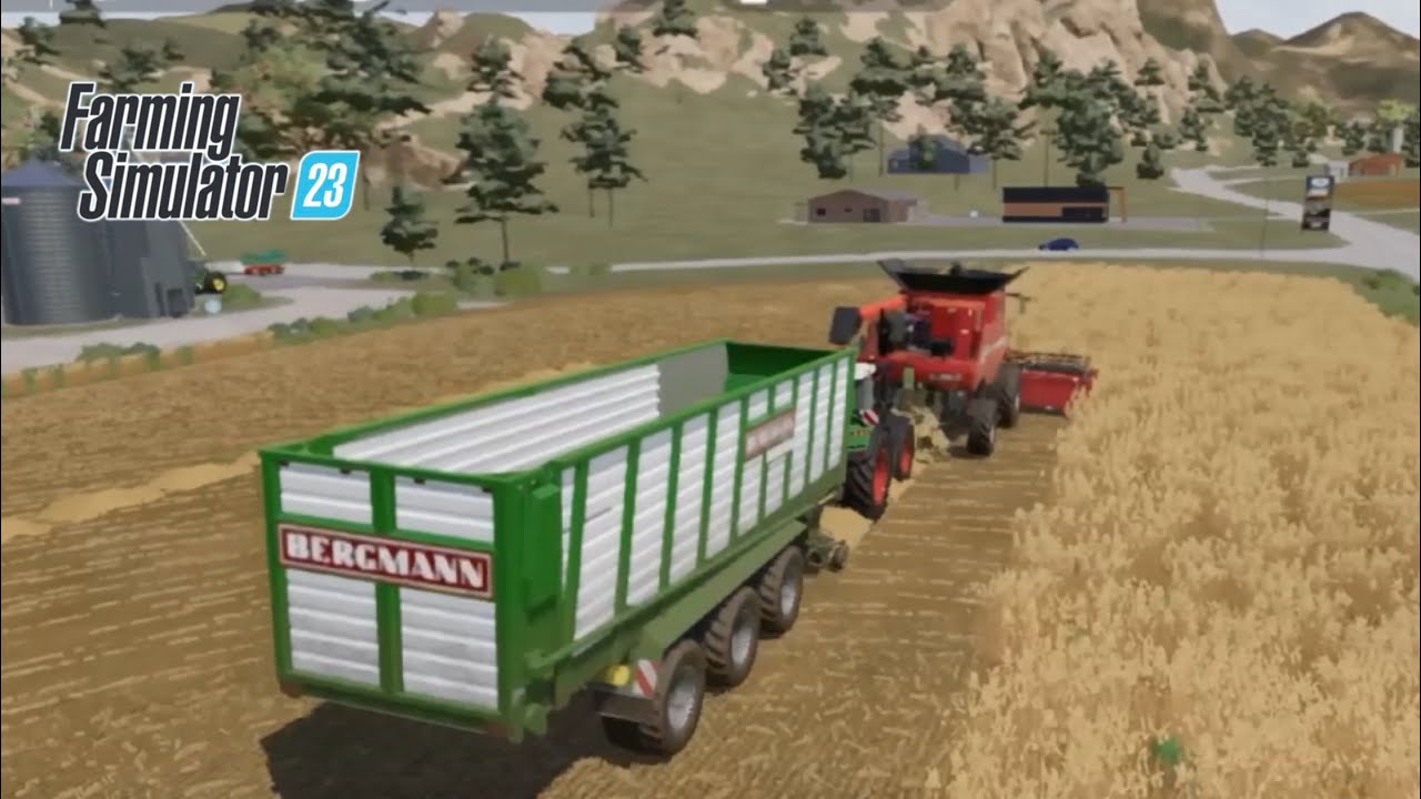 Fs23 gameplay  tractor harvester game / Farming simulator 23