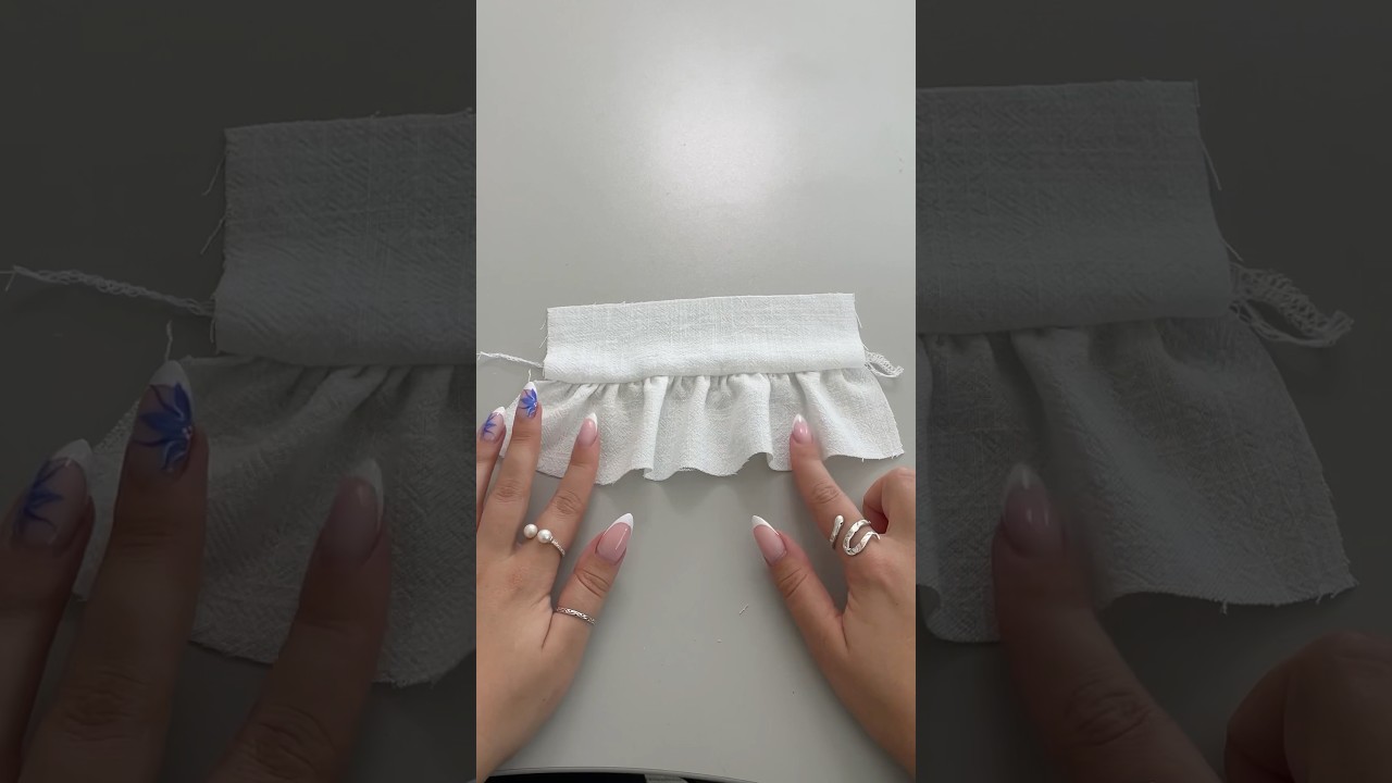 R&uuml;schen / Raffungen n&auml;hen 🫶🏽 #sewing #diy #n&auml;hen #kleidung #sewingtutorial