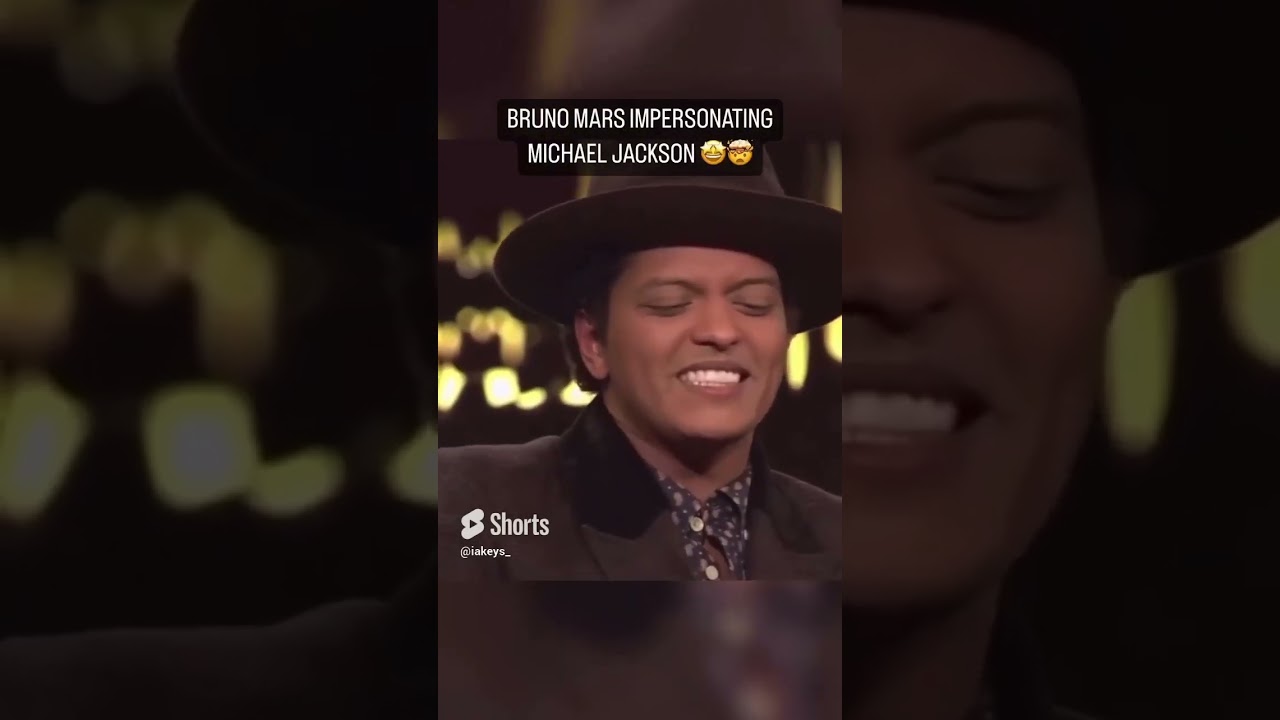 Bruno Mars impersonation of Michael Jackson
