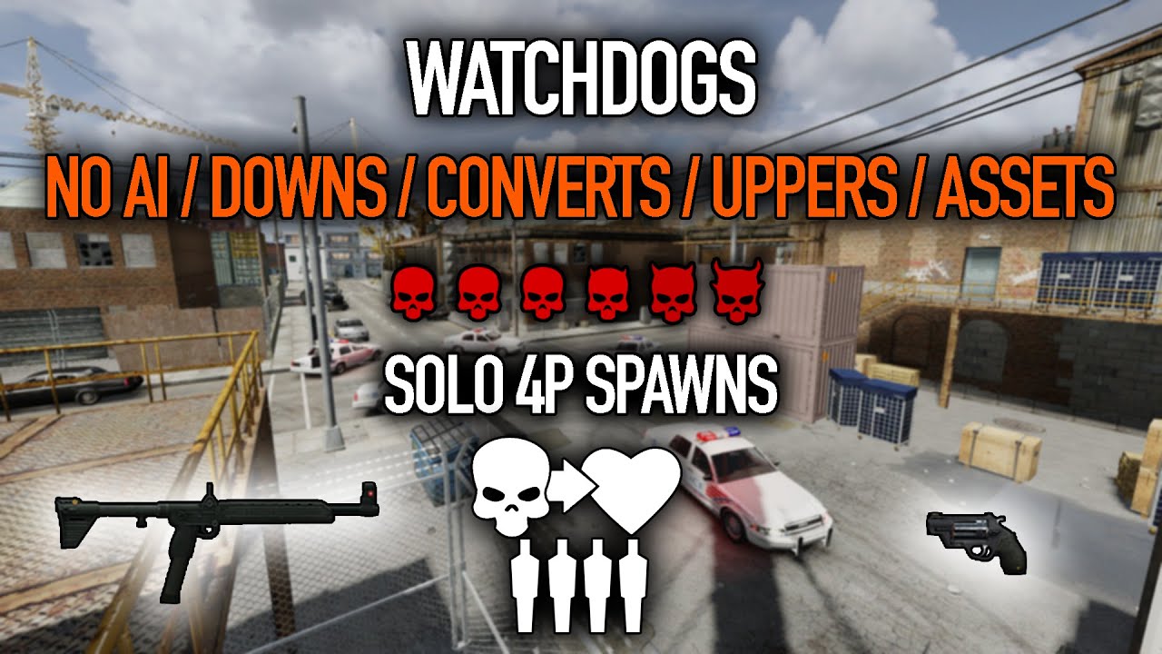 Payday 2, Watchdogs Day 1, Solo, DS/OD 4P Spawns, No (Ai, Downs, Converts, Uppers, Assets)