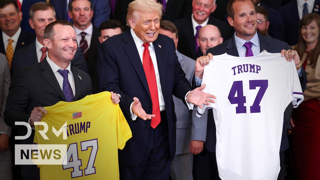 FULL EVENT: Trump Welcomes LSU Baseball Champions, Announces New White House Ballroom Project | AD1N