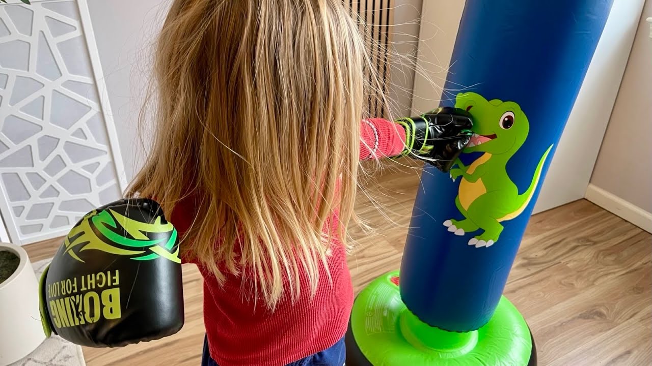 QPAU Inflatable Punching Bag for Kids &ndash; 48