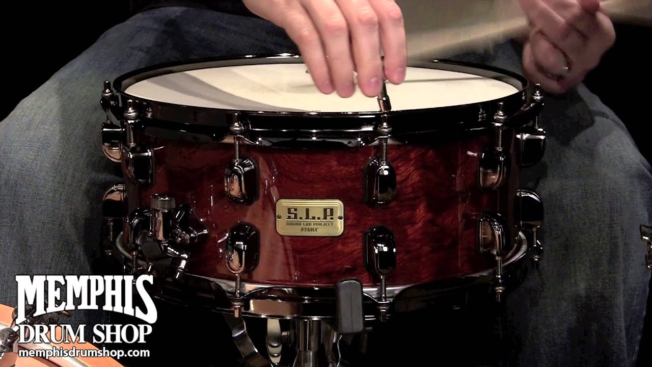 Tama 14x6 S.L.P. G-Bubinga Snare Drum with Black Nickel Hardware (LGB146NQB)