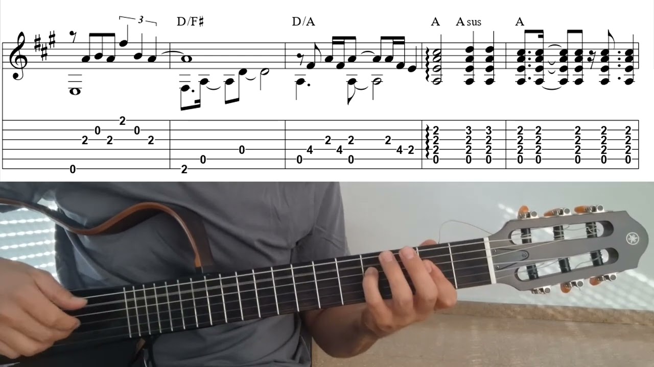 Yellow - Guitar Solo (Sheet Music & TAB) | Alejandro Marin