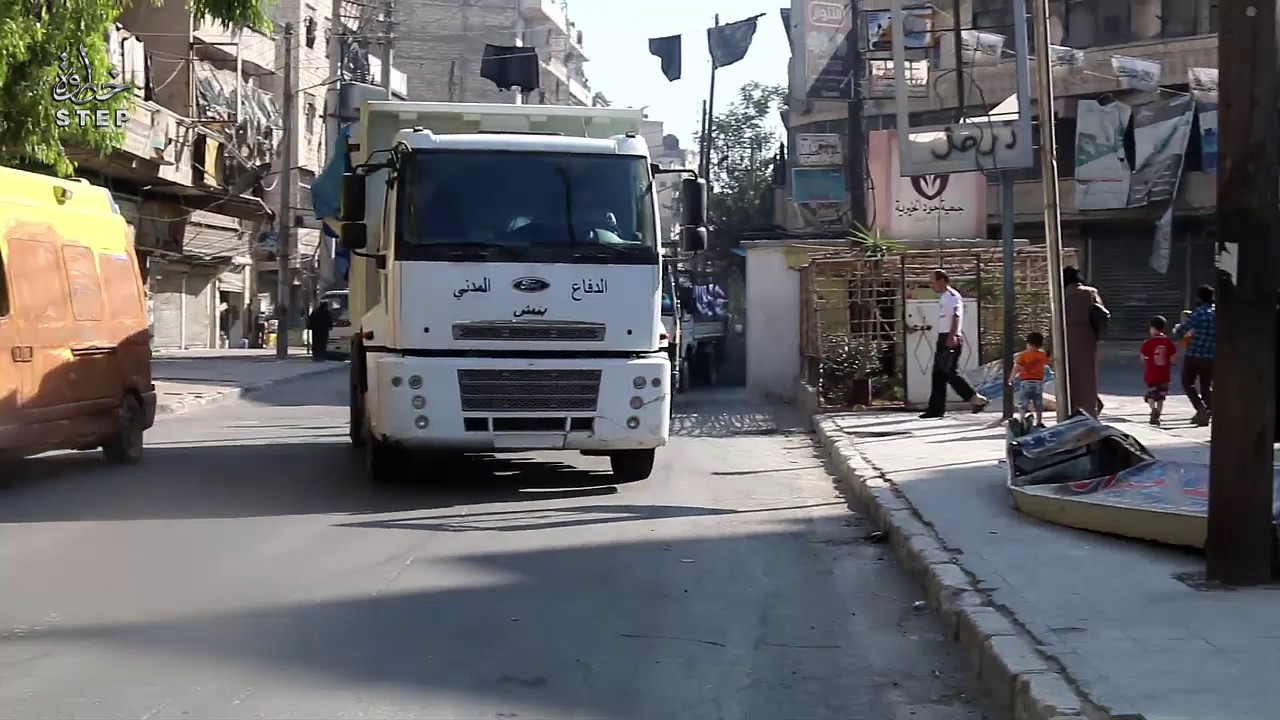 خطوة || دخول اول قافلة مساعدات الى مدينة حلب المحاصرة 12 08 2016