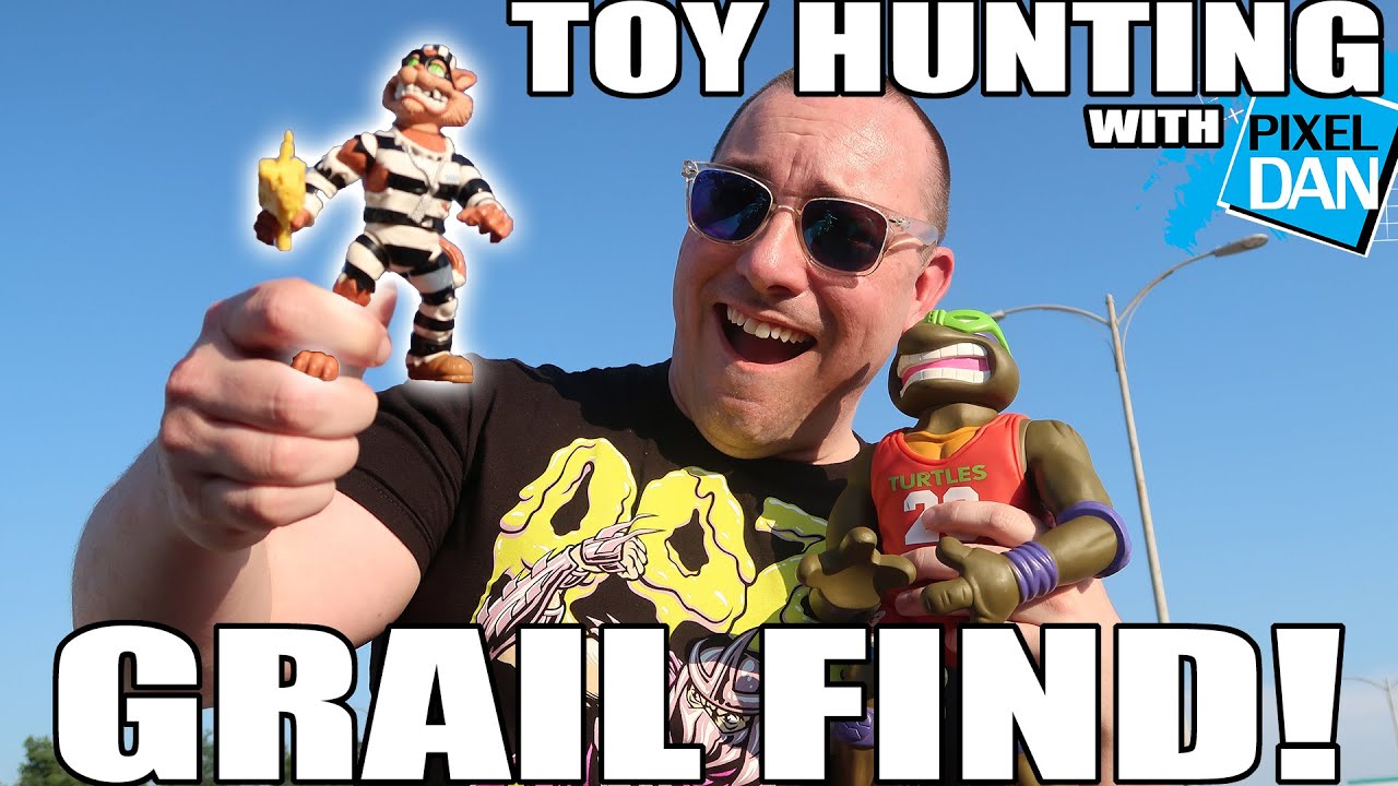 TOY HUNTING with Pixel Dan | TMNT Figure Haul with SCRATCH THE CAT!