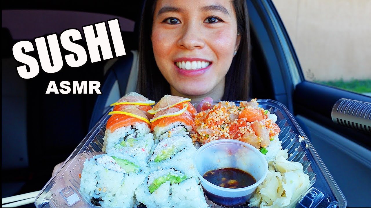 ASMR SUSHI MUKBANG! | Eating sounds | Rossikle ASMR