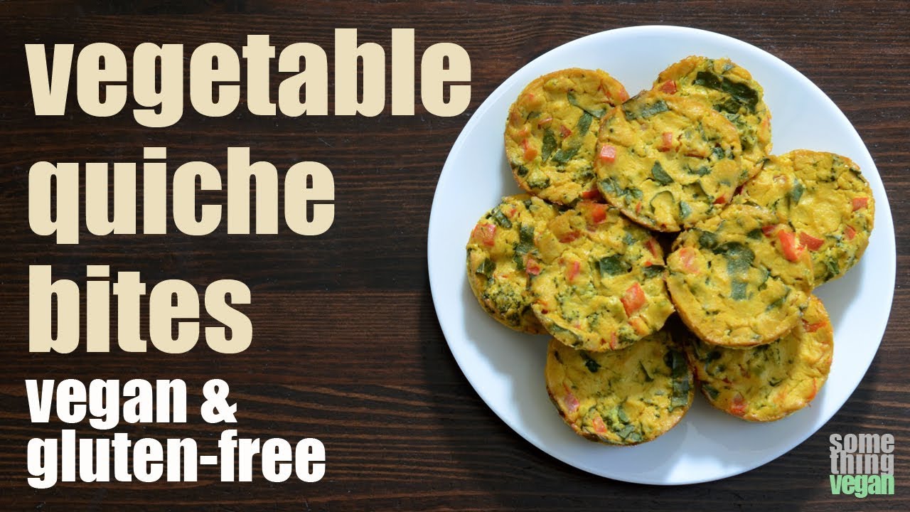 vegetable quiche bites (vegan & gluten-free) Something Vegan