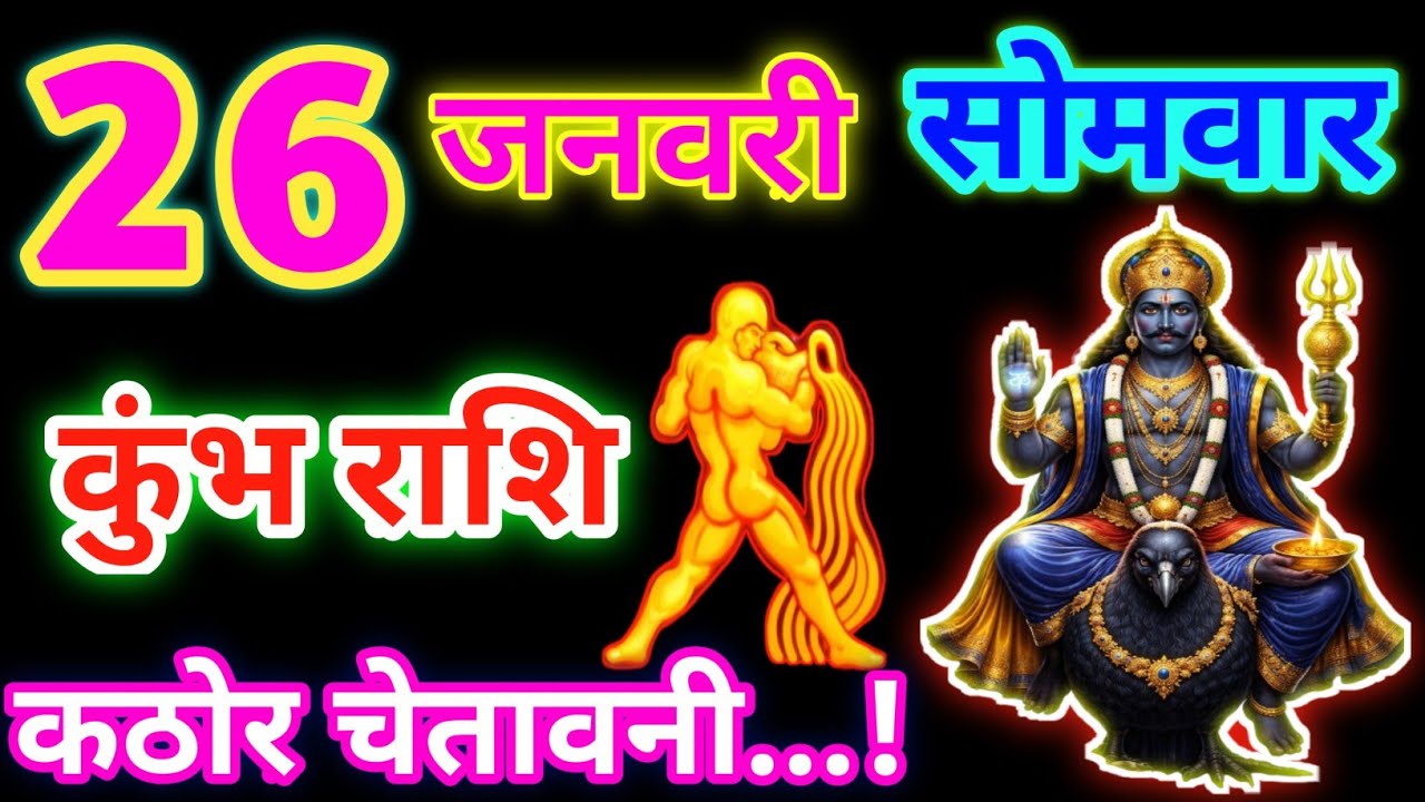 Kumbh Rashi 26 January 2026 | Aquarius Horoscope Today | शनि देव का शुभ आशीर्वाद | RSD Astro