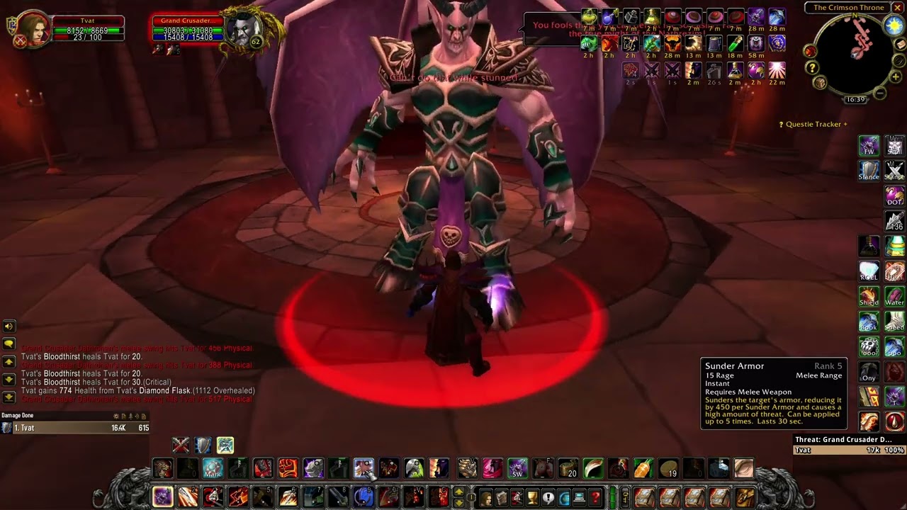 Balnazzar Solo Kill (WoW Classic Era, Level 60 Warrior)