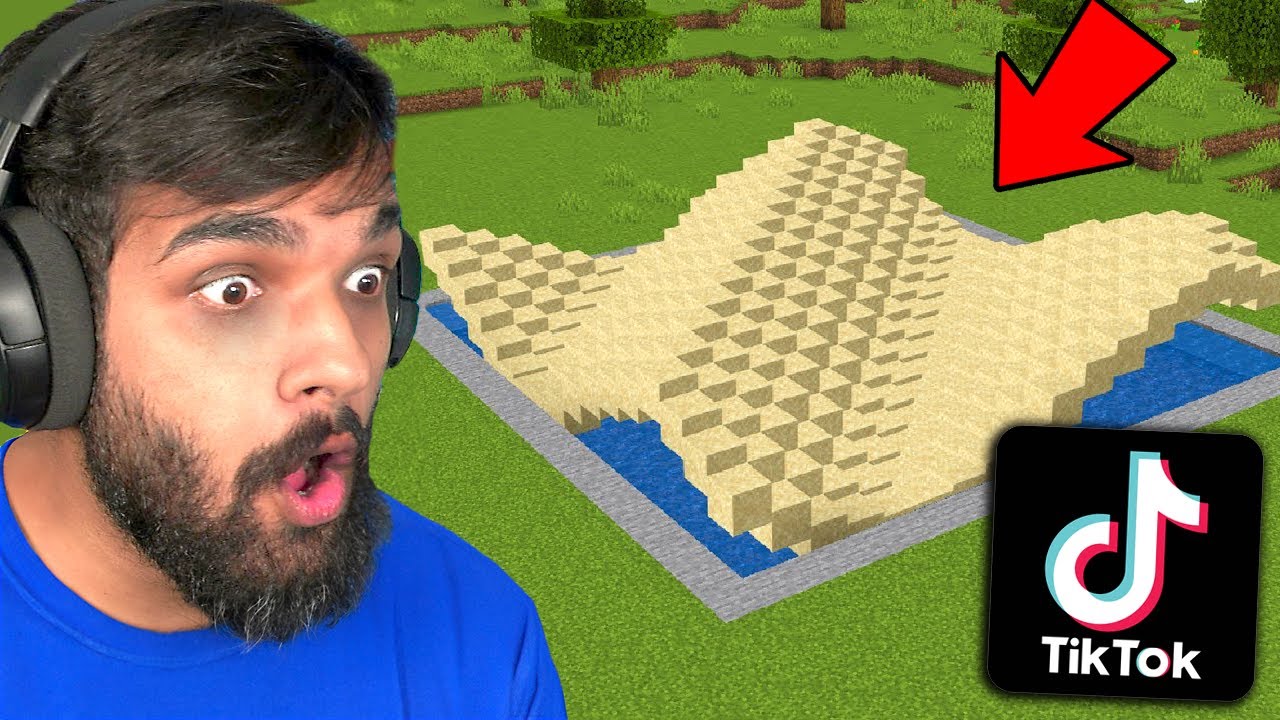 جربت اغرب خدع تيك توك في ماين كرافت ! 😱 ( الحلقة 1 )