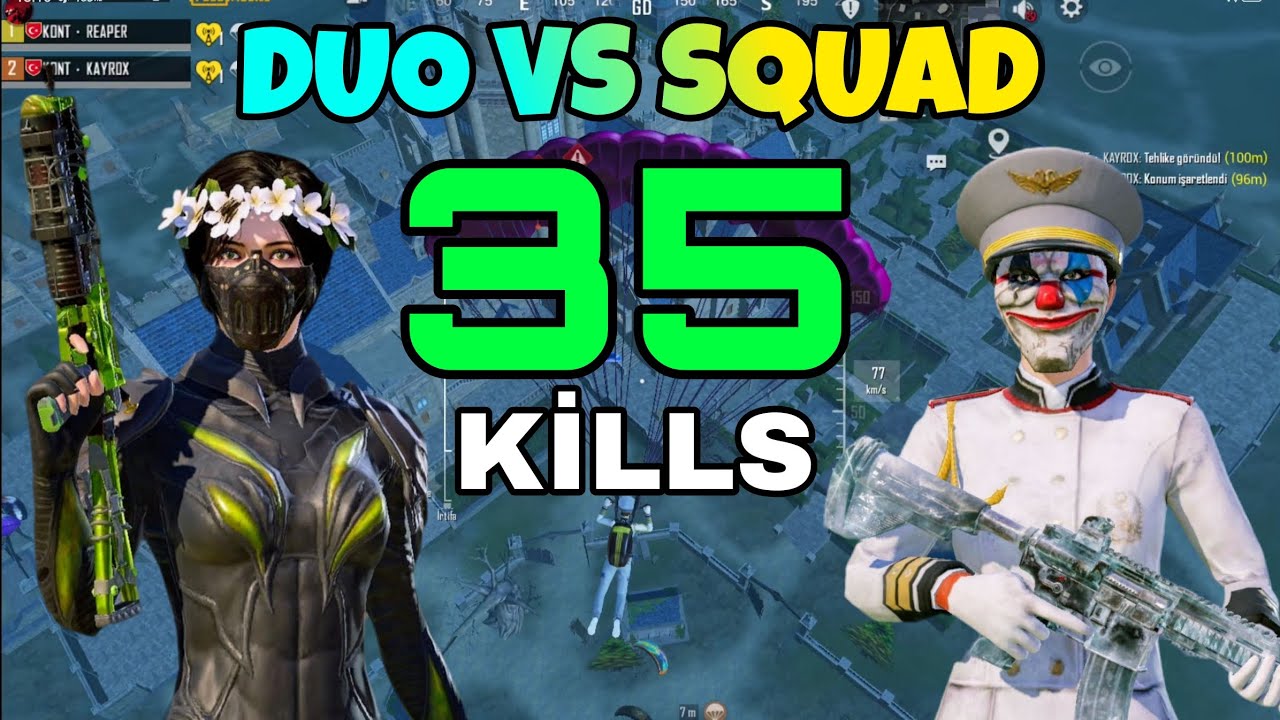 35 KİLLS EFSANE MAÇ 🔥120 FPS DUO VS SQUAD #pubgmobile