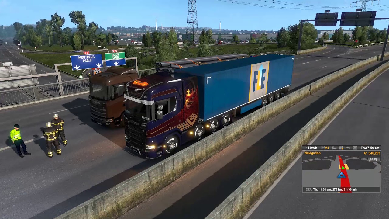 [ETS2] Police Stopping Trucks - Episode 148 - Euro Truck Simulator 2 Hindi