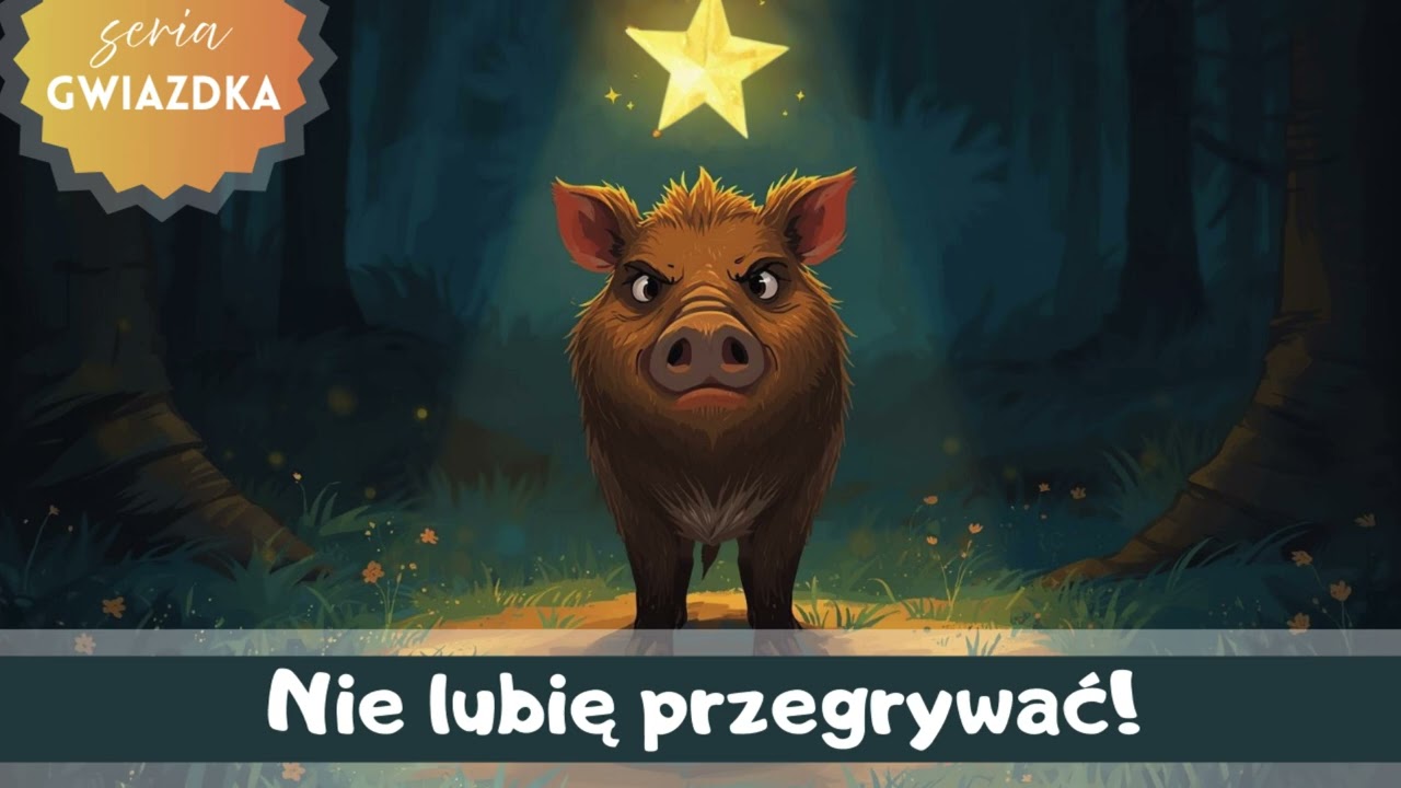 Audiobajka na dobranoc | Gwiazdka i dzik, który nie umiał przegrywać |  Spokojna bajka o emocjach
