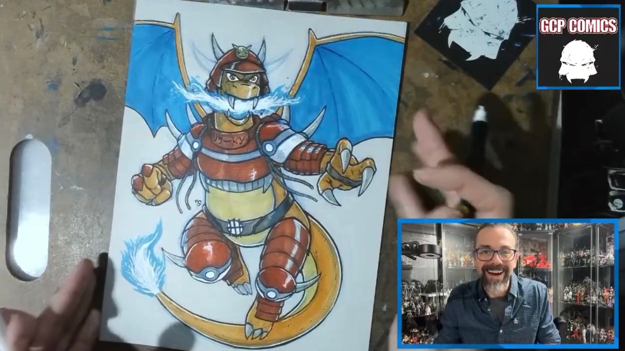 2Hr Grind: Pencils, Inks, and Mistakes Pokemon Day Drawing Charizard #Pokemon #PokemonDay #HowtoDraw