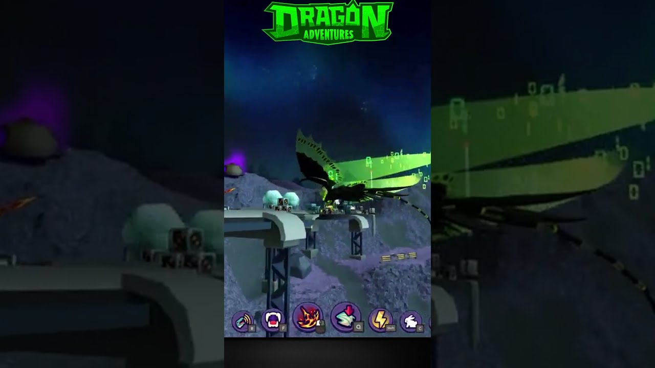 #Binary Trail Wing Flair in Roblox #DragonAdventures Galaxy Event #astrosfarm