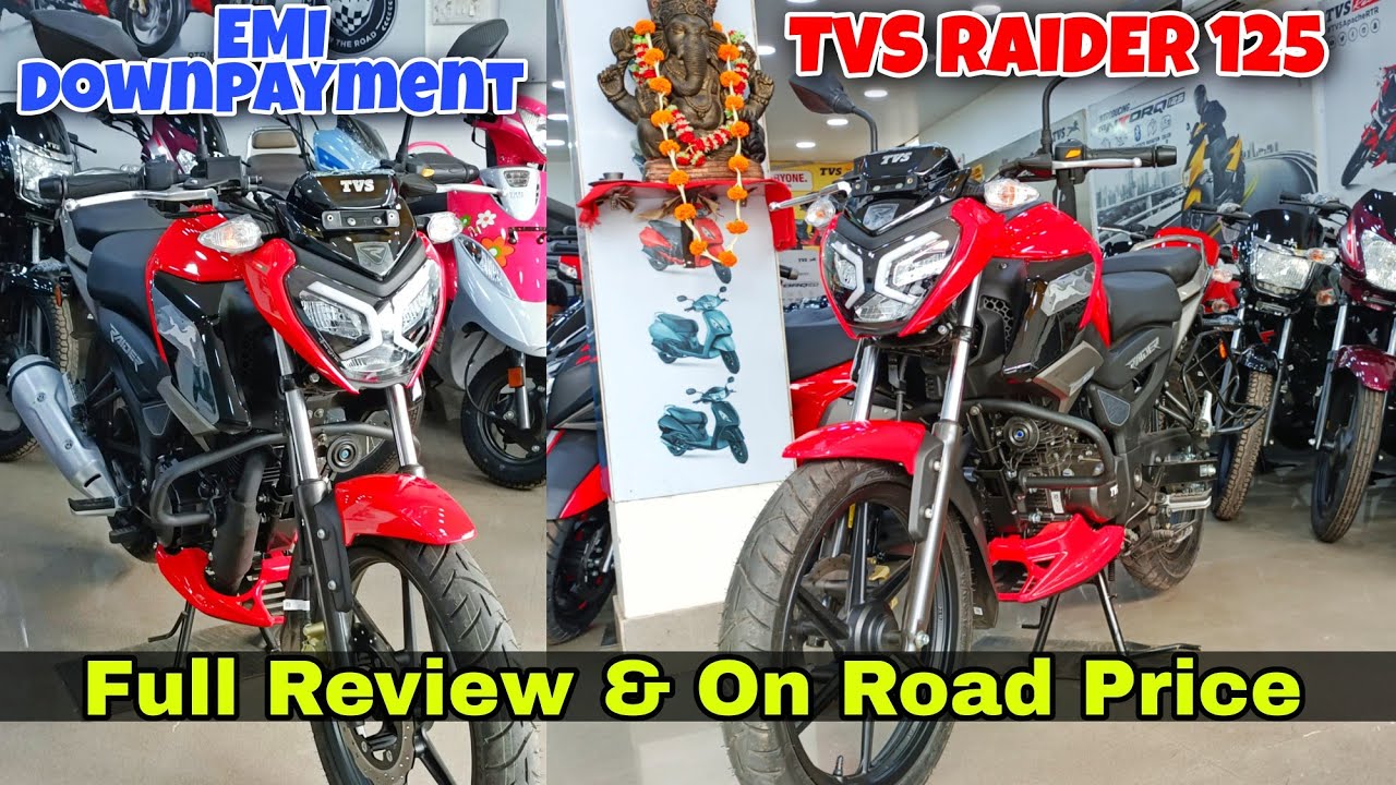 TVS Raider 125 - Price in Kolkata || Monthly EMI & Lowest DownPayment | Full Review & Specifications