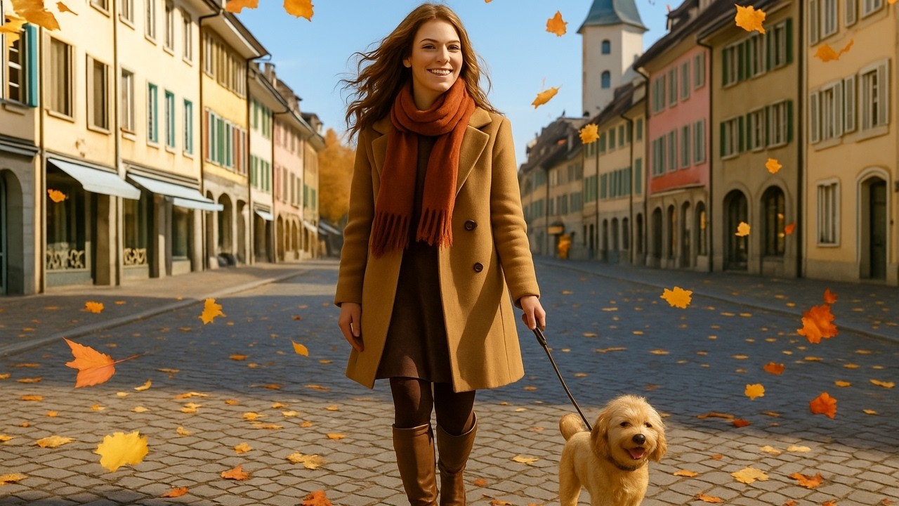 CHSwitzerland4K Scenic and Romantic Walk Through an Old Town of Winterthur 
