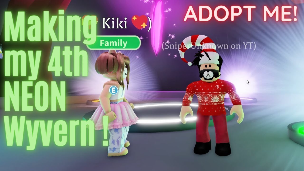 Making my 4th Neon Wyvern in Roblox Adopt Me!