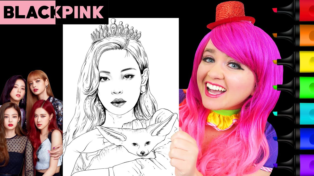 Coloring BLACKPINK Jennie | DDU-DU DDU-DU | Markers