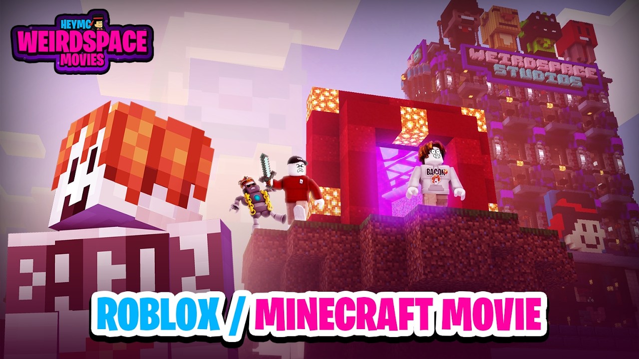 This Bacon Hair Joined My Minecraft World! (🎬A WEIRD Roblox/Minecraft Movie) | @realheymc