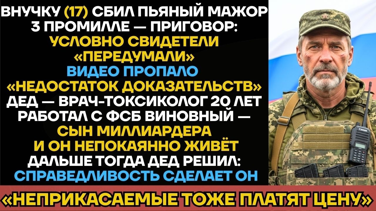 Мажор Сбил Внучку Врача, Не Зная, Что Дед — Токсиколог ФСБ. Страшная Месть Рицином!