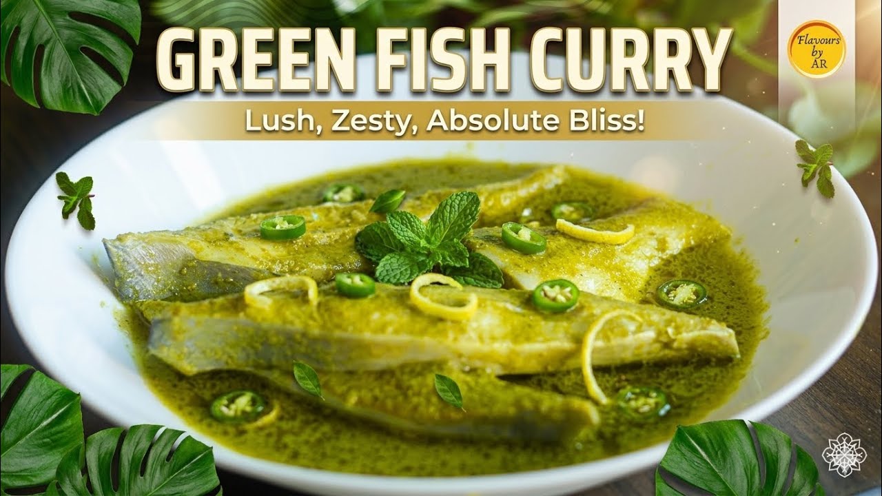 Healthy and Flavorful Green Fish Curry Recipe | Fish Green Masala Curry
