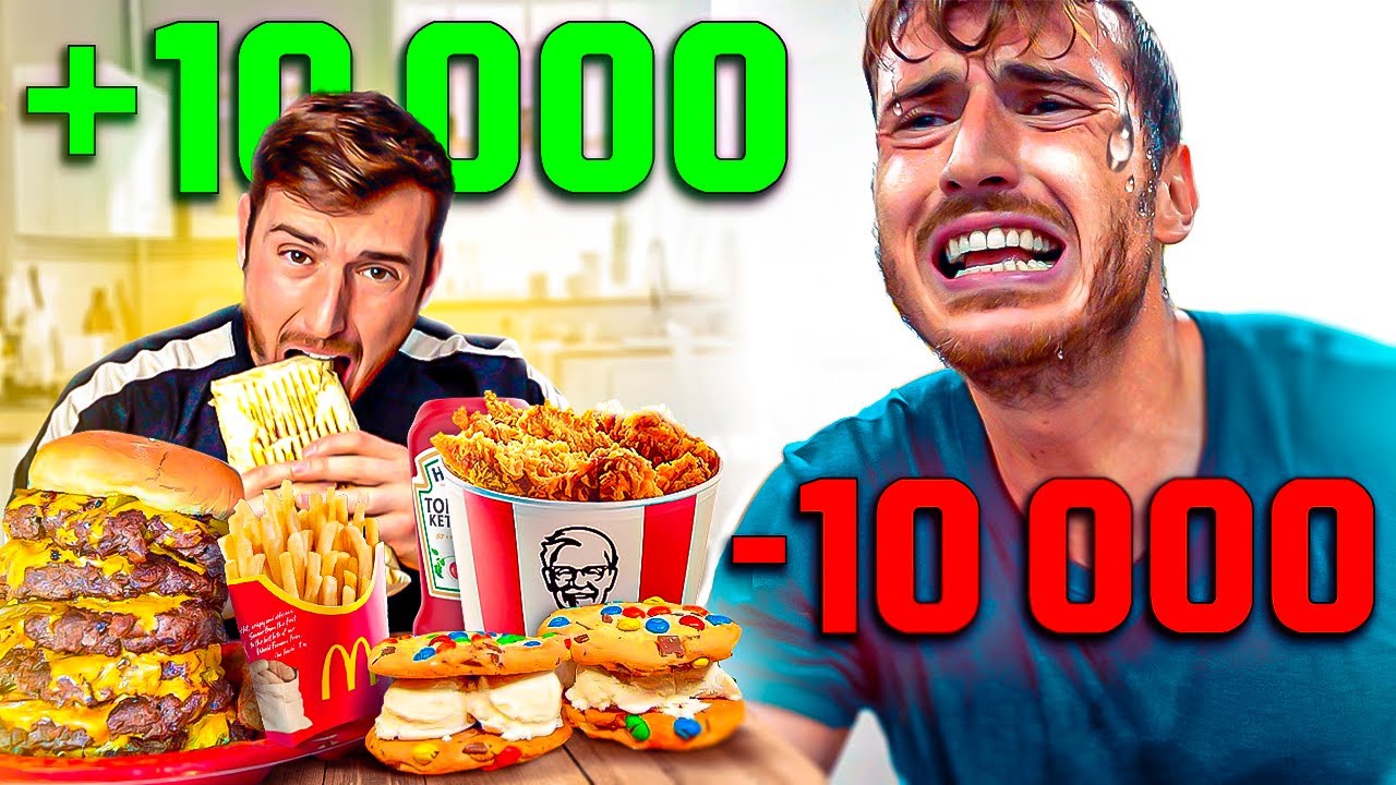 J’ai tenté de MANGER puis BRULER 10,000 Calories en 24H (plus jamais...)