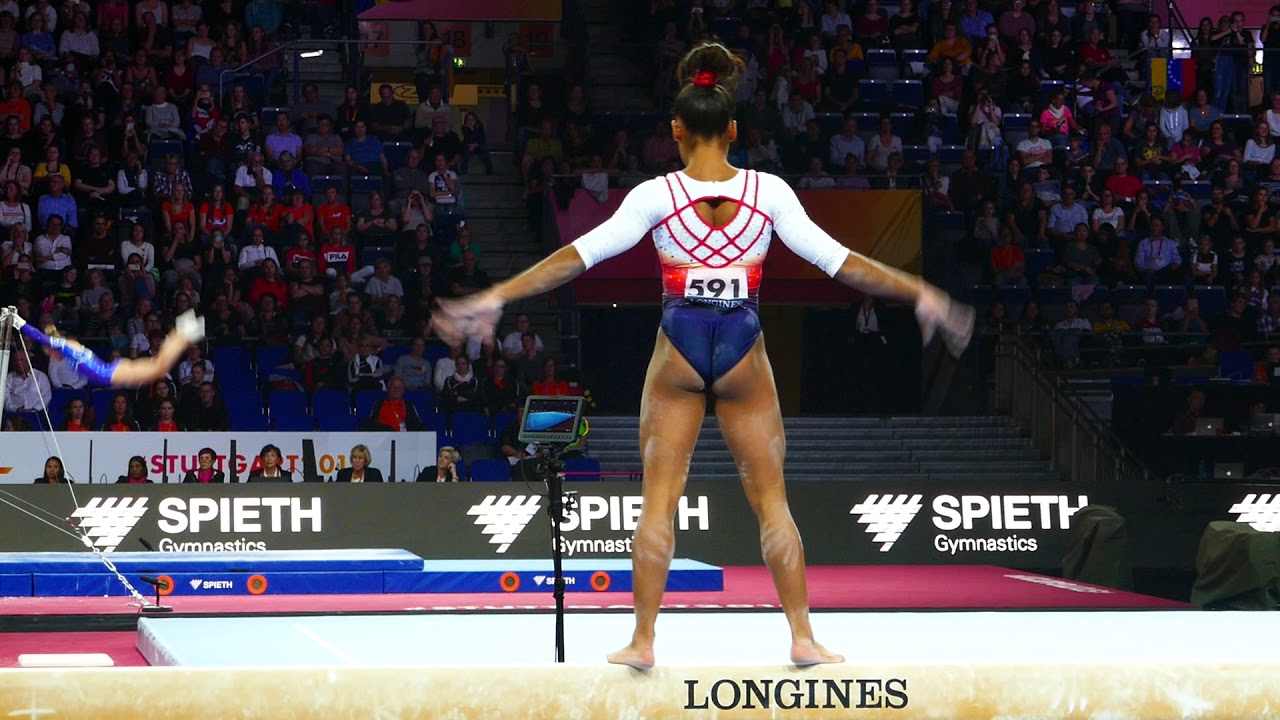 Mélanie De Jesus Dos Santos - Qualif poutre Stuttgart 2019