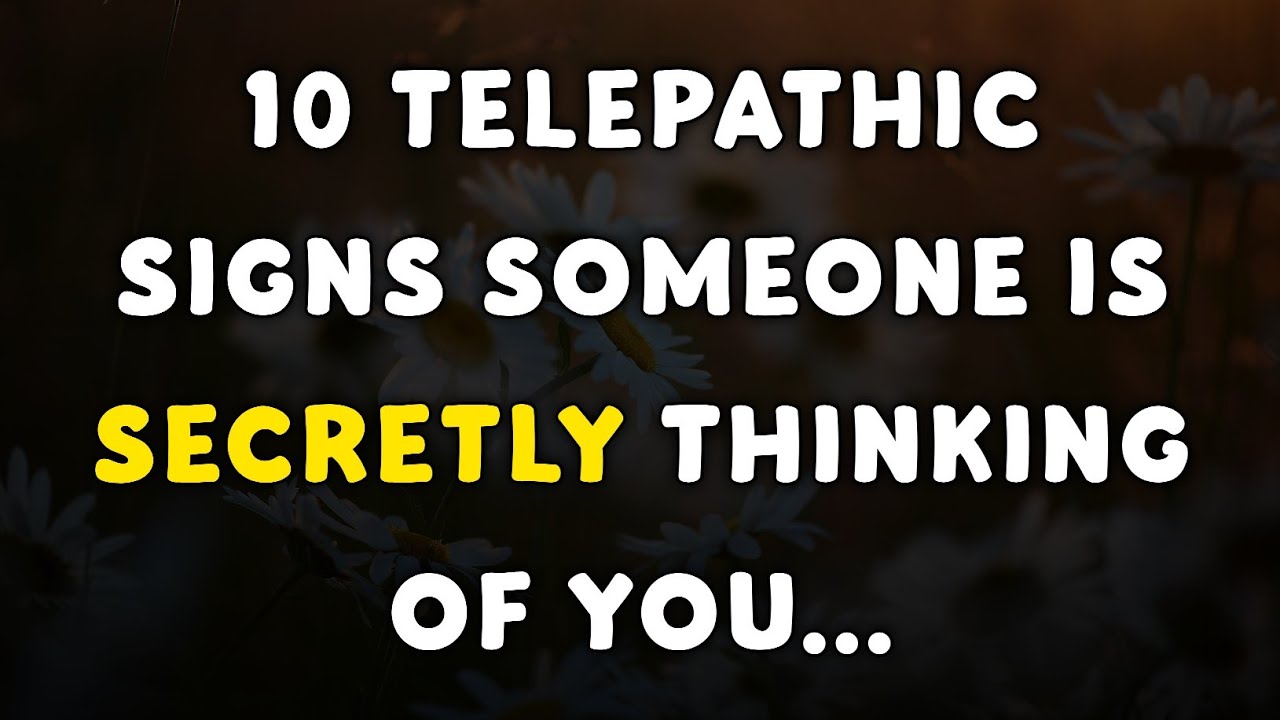 10 Telepathic Signs Someone Is Thinking of You... | Psychology Facts About Love | 