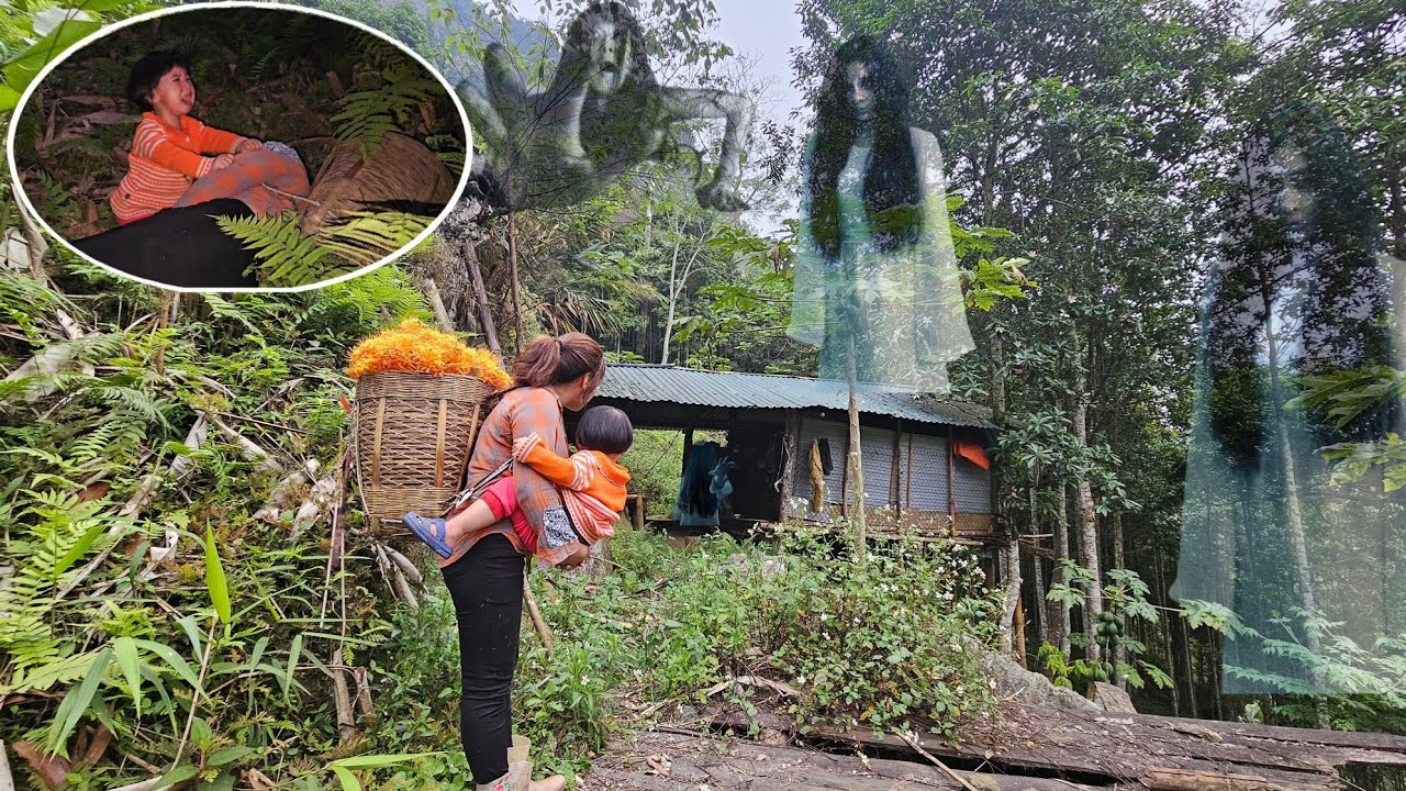 go deep into the forest to get wild flowers, unexpectedly there is a ghost in the deserted tent