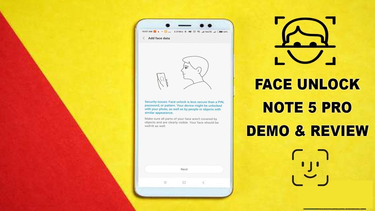 Redmi note 5 pro face unlock demo and review