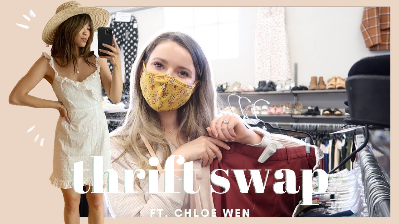 Thrift Swap with my Friend Chloe Wen: Thrifting for Each Other, Los Angeles vs Nashville! Haul