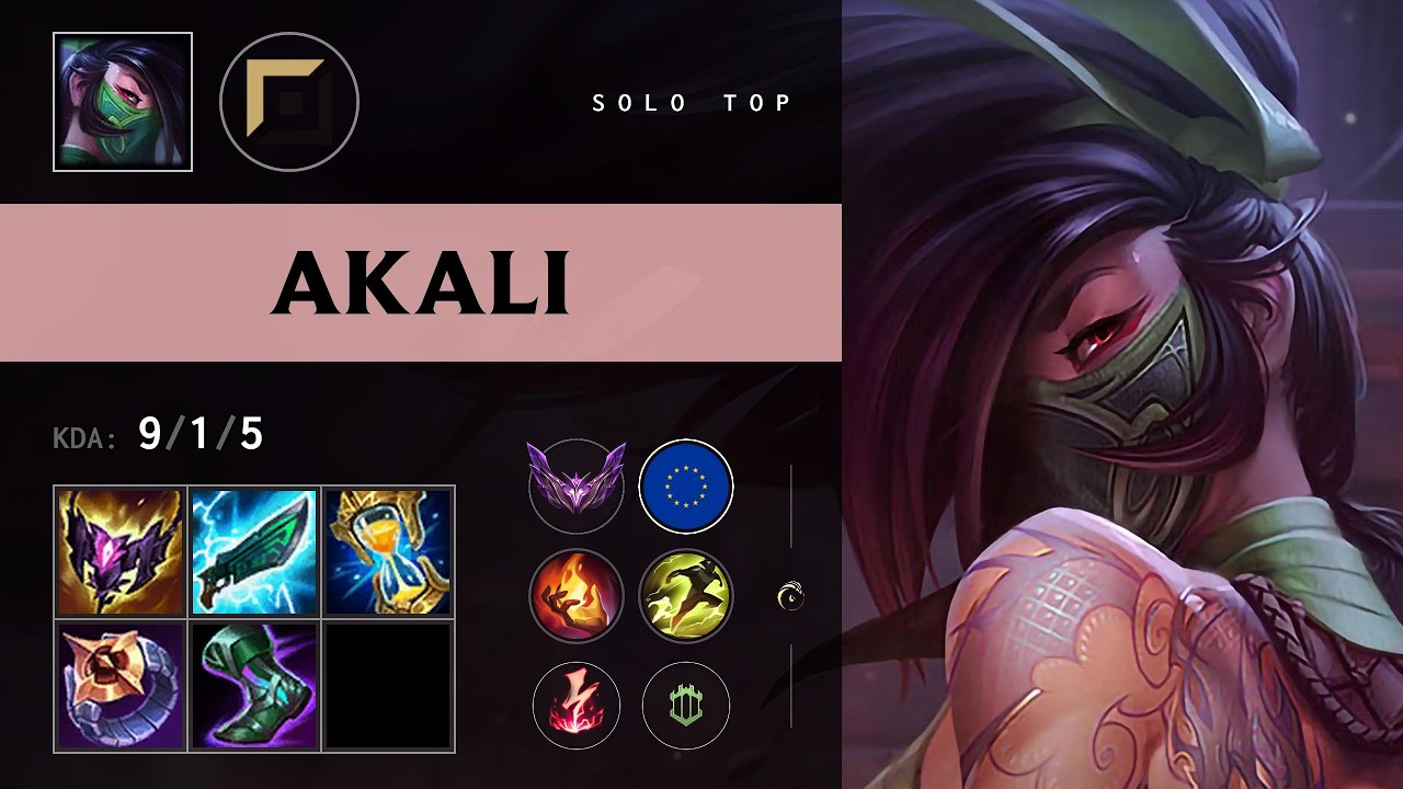 Akali Top vs Volibear - EUW Master Patch 26.13