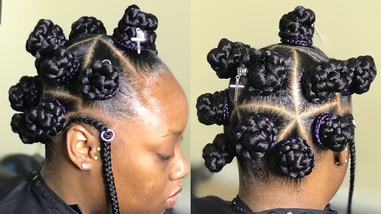 Jumbo Triangle Part Bantu Knots (STEP BY STEP/HOW TO/ BEGINNER FRIENDLY)