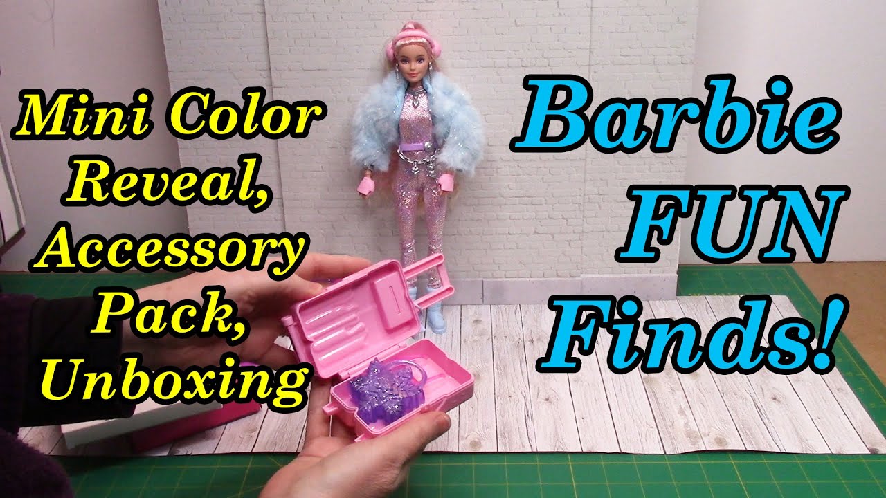 Barbie FUN Finds - Accessory Pack, Mini Color Reveal, Unboxing