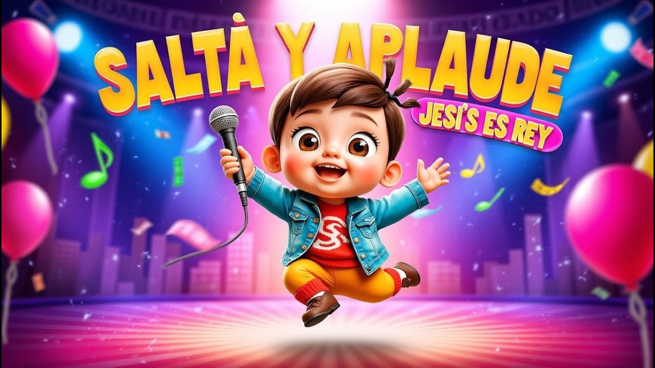 🎤 “SALTA, APLAUDE, JESÚS ES REY Rhymes Nursery.sogns kids