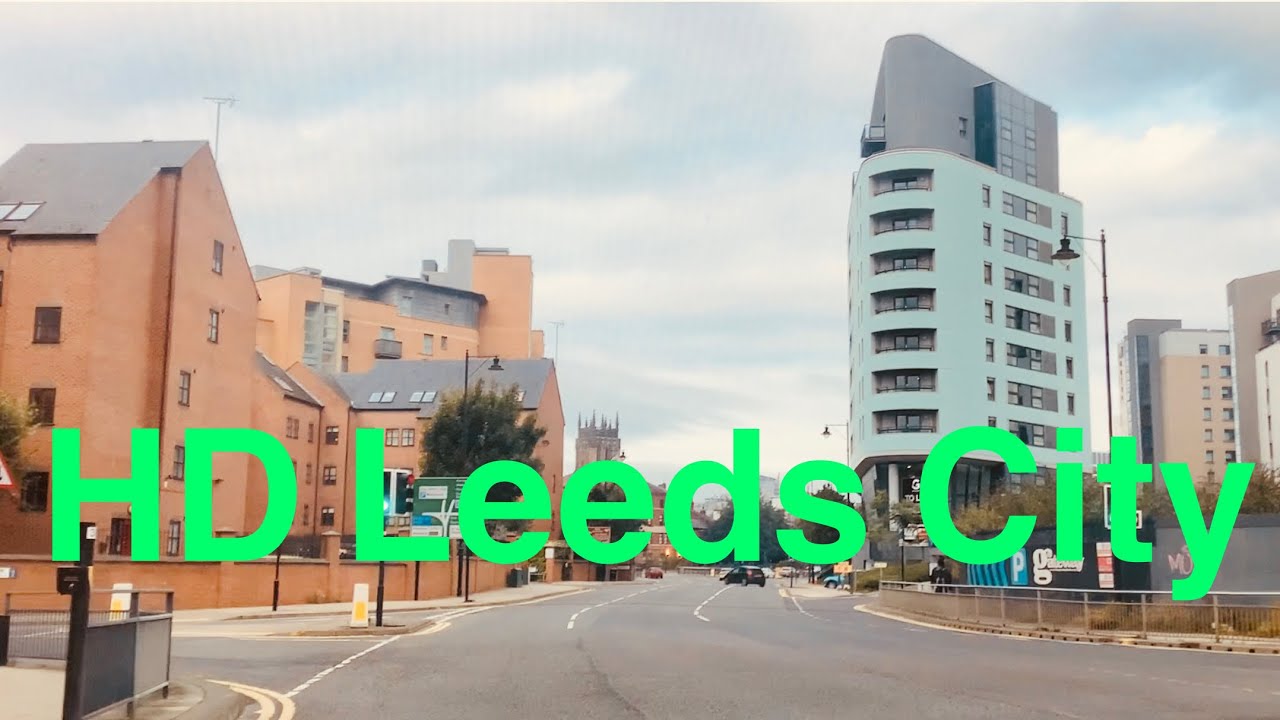 4K Tour of Leeds City centre Yorkshire #English driving tour