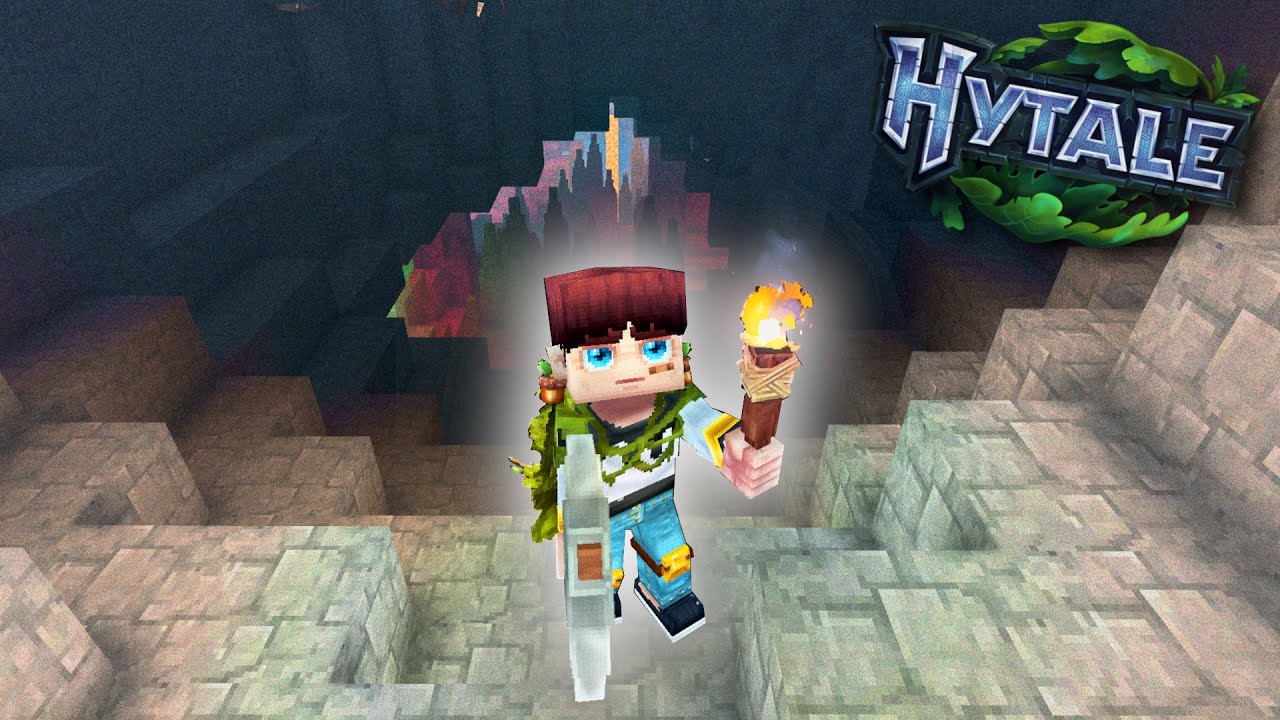 EXPLORING CAVES & BUILDING A BASE! - Hytale - Part 2