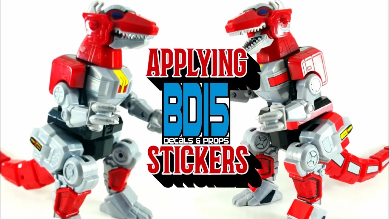 How to Apply BD15 Labels to Power Rangers Legacy T-Rex Zord