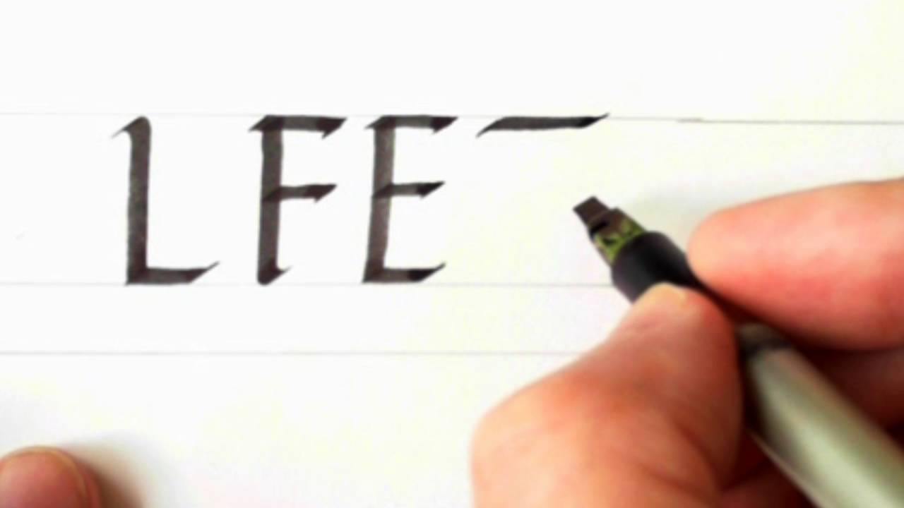 Calligraphy 27  Foundational Hand Capitals   E, F, L, T, G