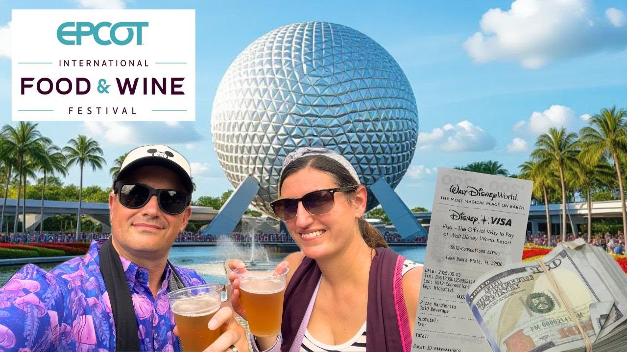 How Much We Spent at Epcot's Food & Wine Festival 2025 | Full Day Breakdown