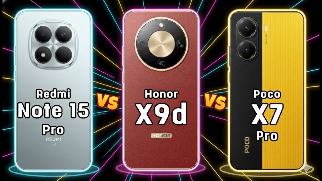 Redmi Note 15 Pro 5G vs Honor X9d vs Poco X7 Pro